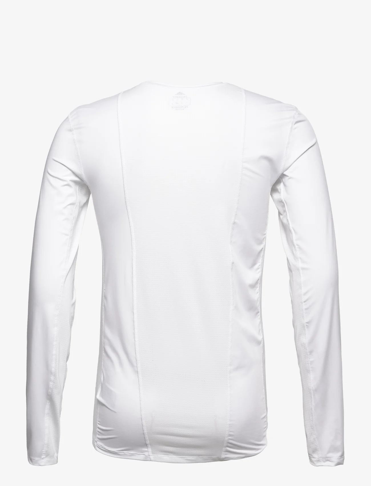 adidas Performance - TECH FIT LS TOP M - longsleeved tops - 000/white - 1