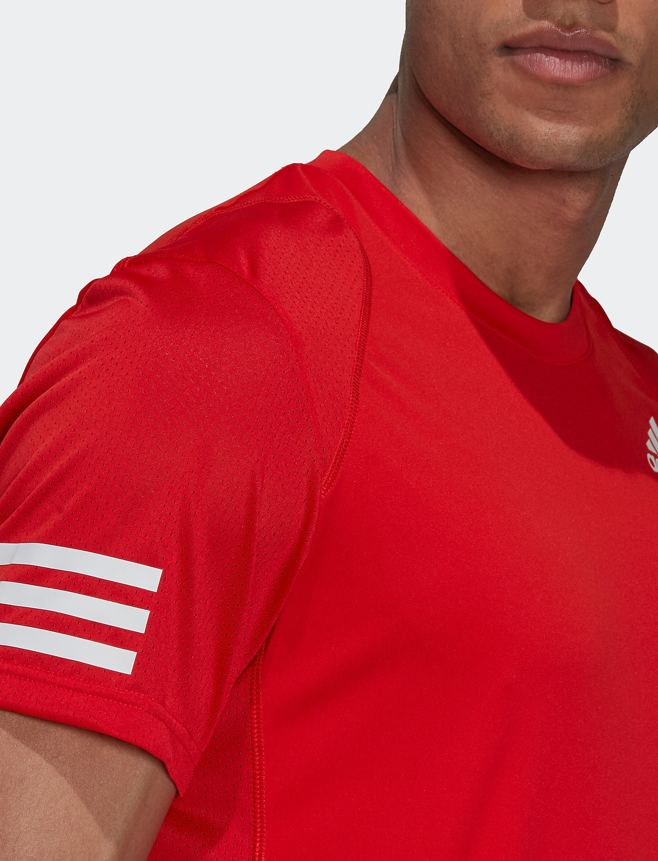 adidas Tennis - CLUB 3-STRIPE T-SHIRT - 000/red - 4