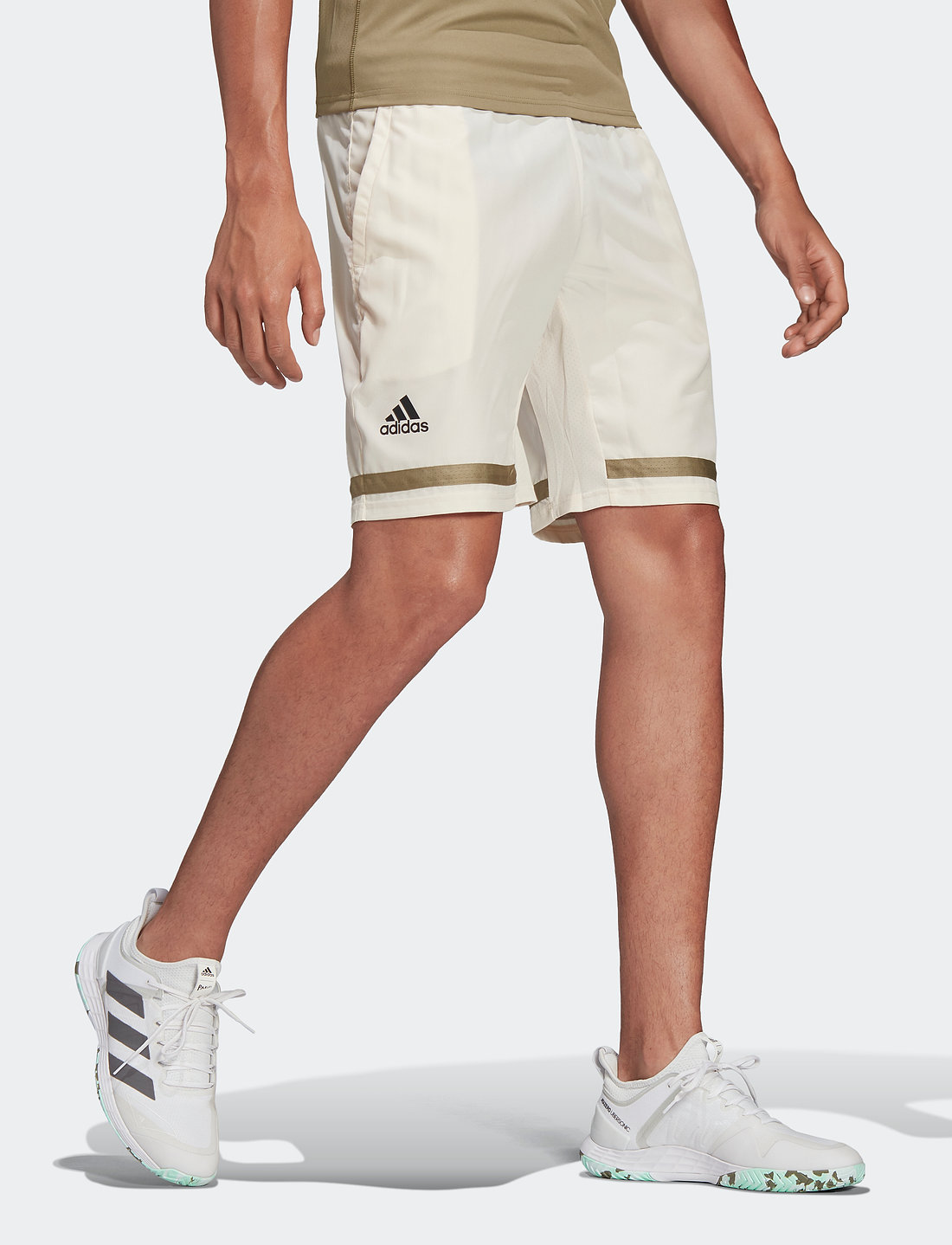 Adidas cream top shorts