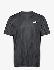 adidas Performance - CLUB GRAPHIC TEE - short-sleeved t-shirts - 000/black - 0