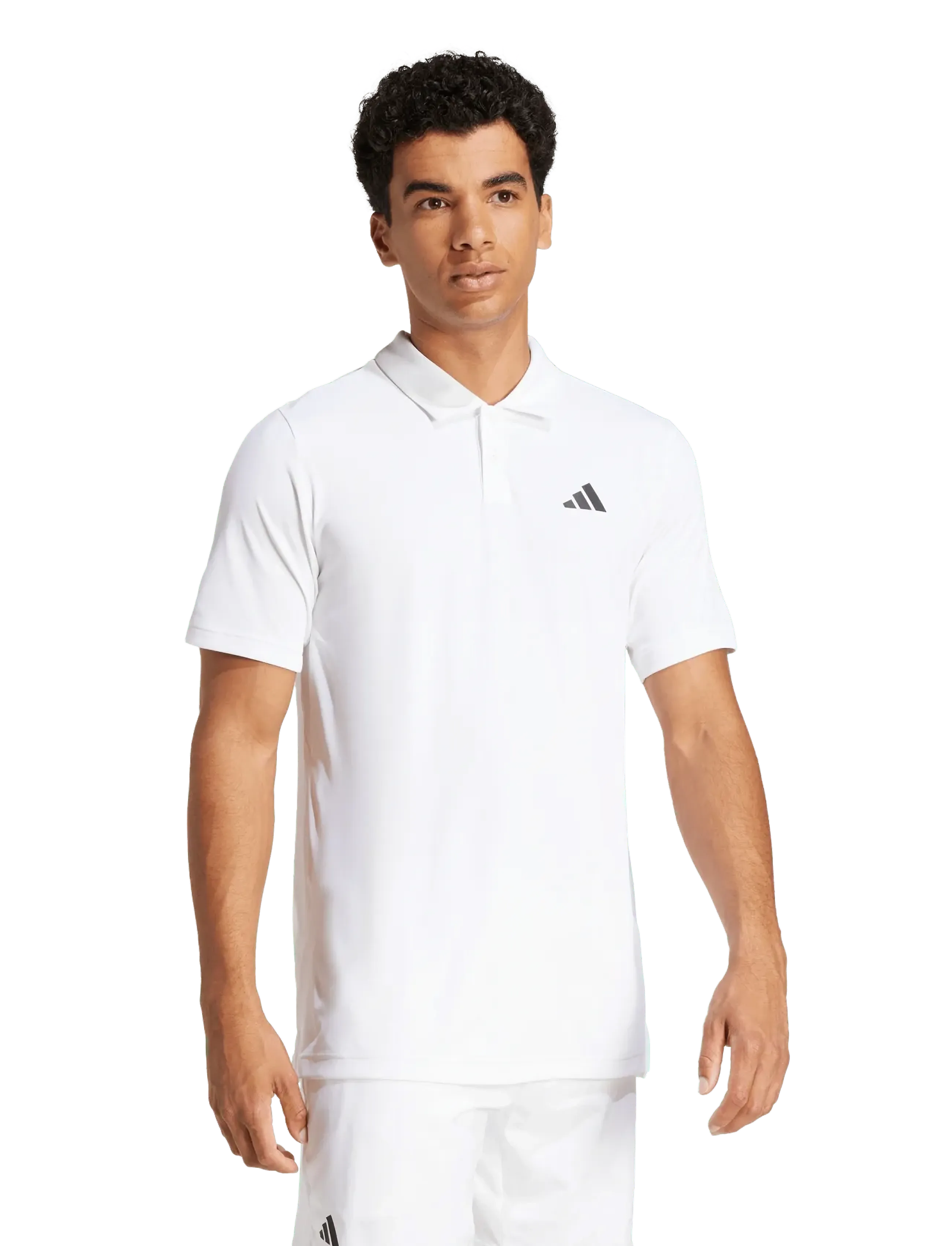 adidas Tennis Club Polo, L, Sport Polos, Weiß - Short-sleeved Männerswear