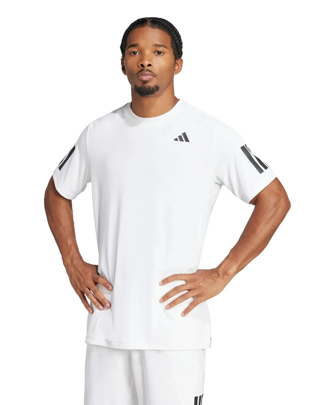 adidas Tennis - CLUB 3-STRIPE TEE - t-shirts - 000/white - 0