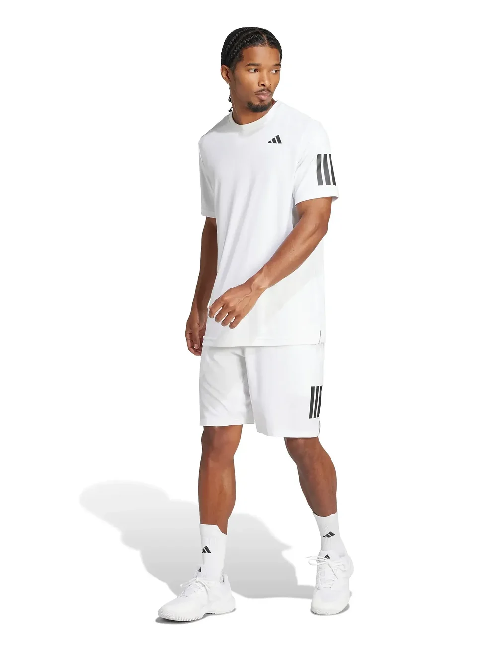 adidas Tennis - CLUB 3-STRIPE TEE - t-shirts - 000/white - 4