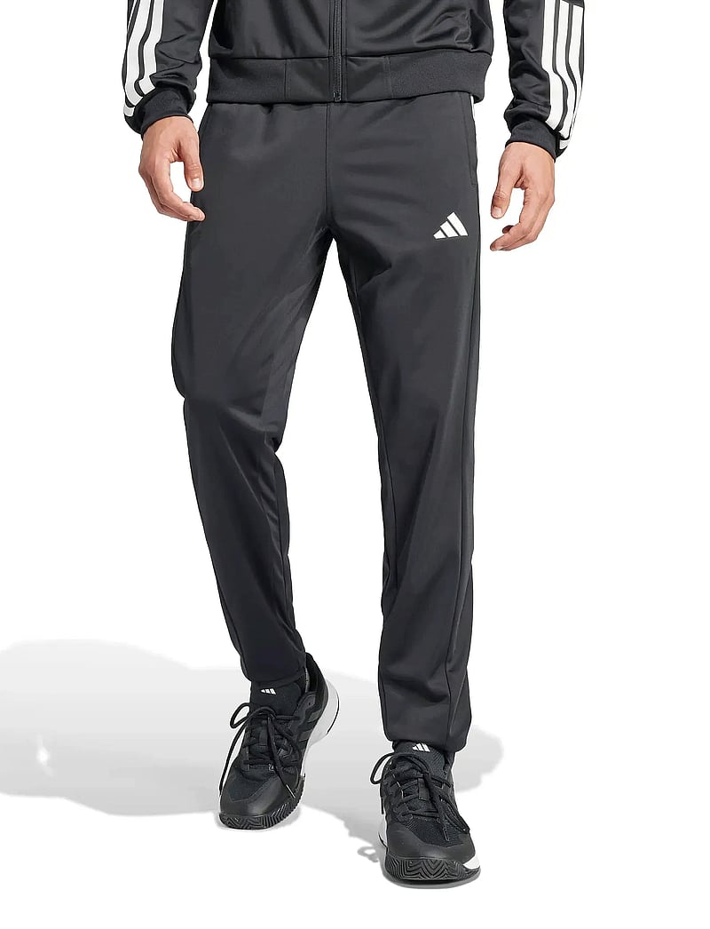 adidas Tennis - 3-STRIPE KNITTED PANTS - hosen - 000/black - 0