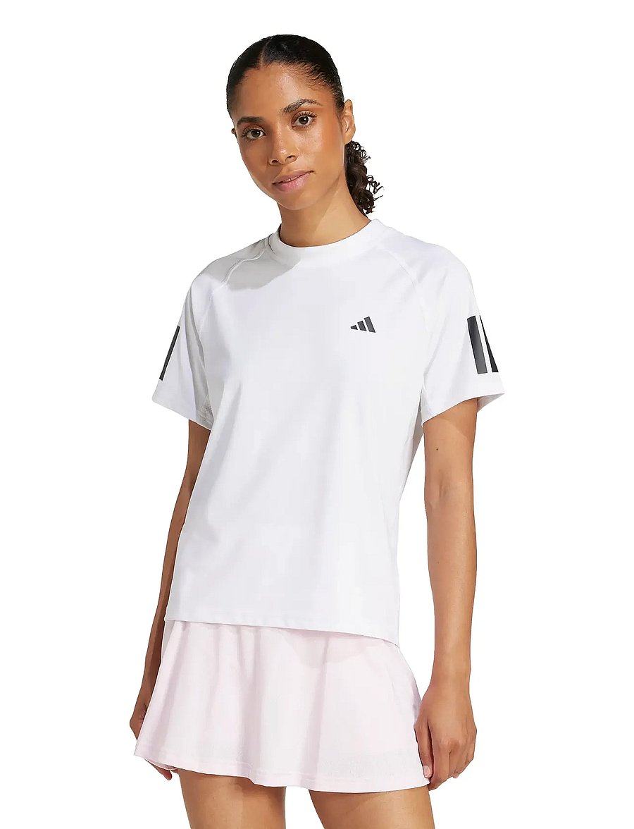 adidas Tennis - CLUB 3-STRIPE TEE - 000/white - 0