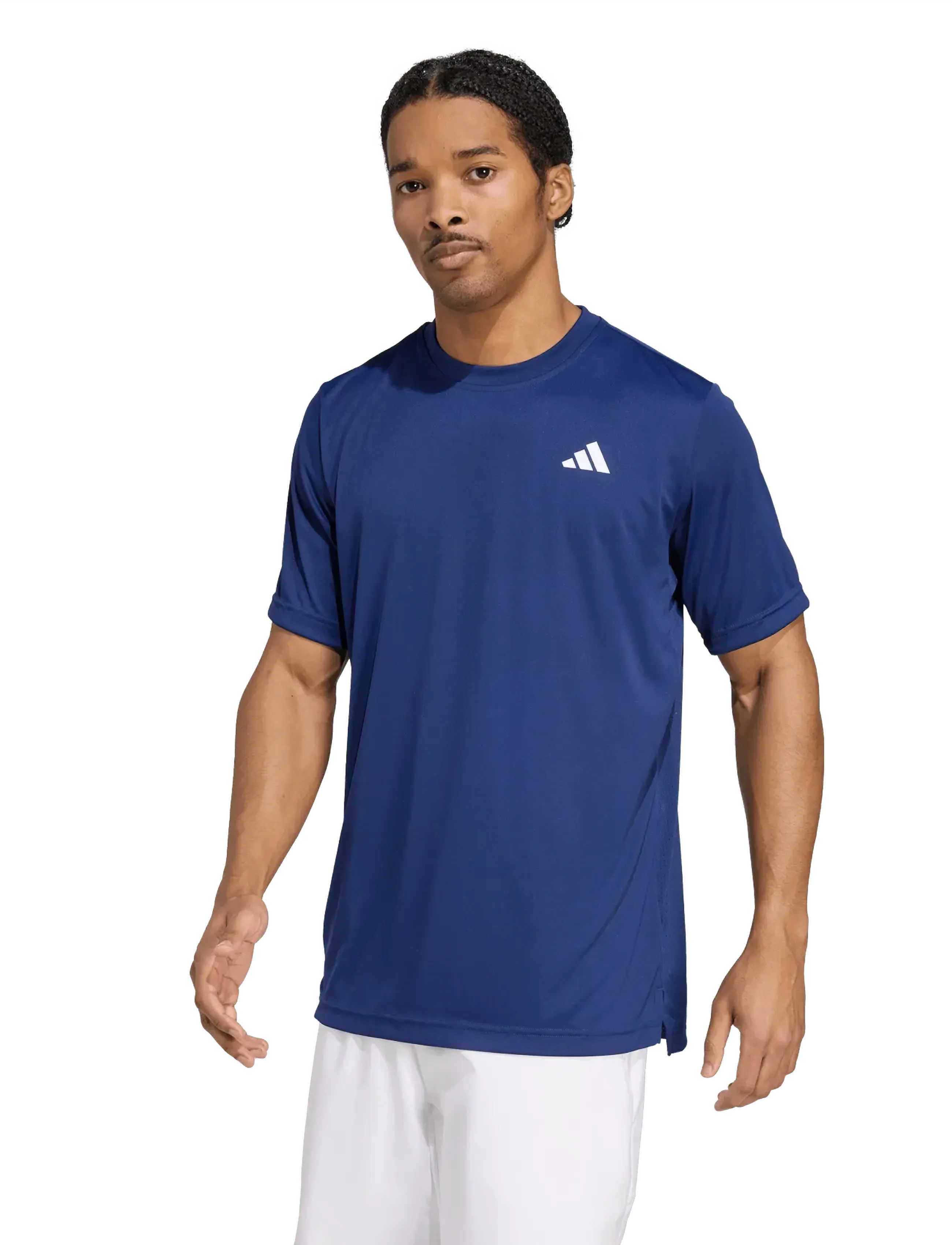 adidas Tennis Club Tee, S, Sport Oberteile, Marineblau - T-shirts, Männerswear