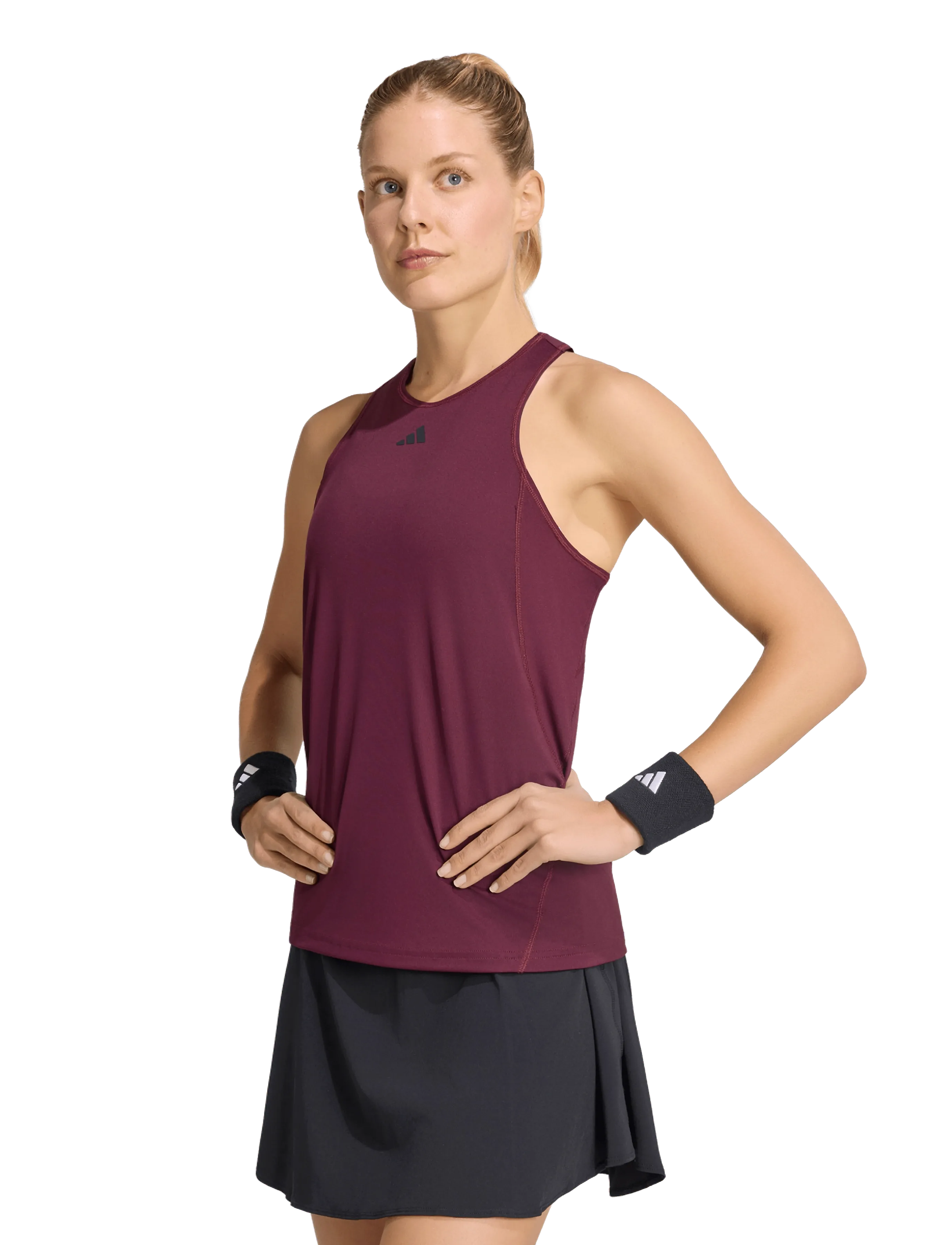adidas Tennis - CLUB TANK - tank tops - 000/maroon - 5