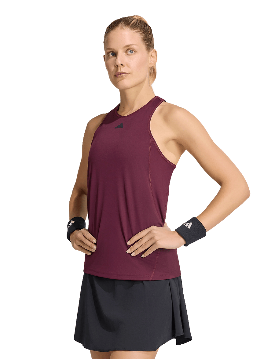adidas Tennis - CLUB TANK - tank tops - 000/maroon - 5