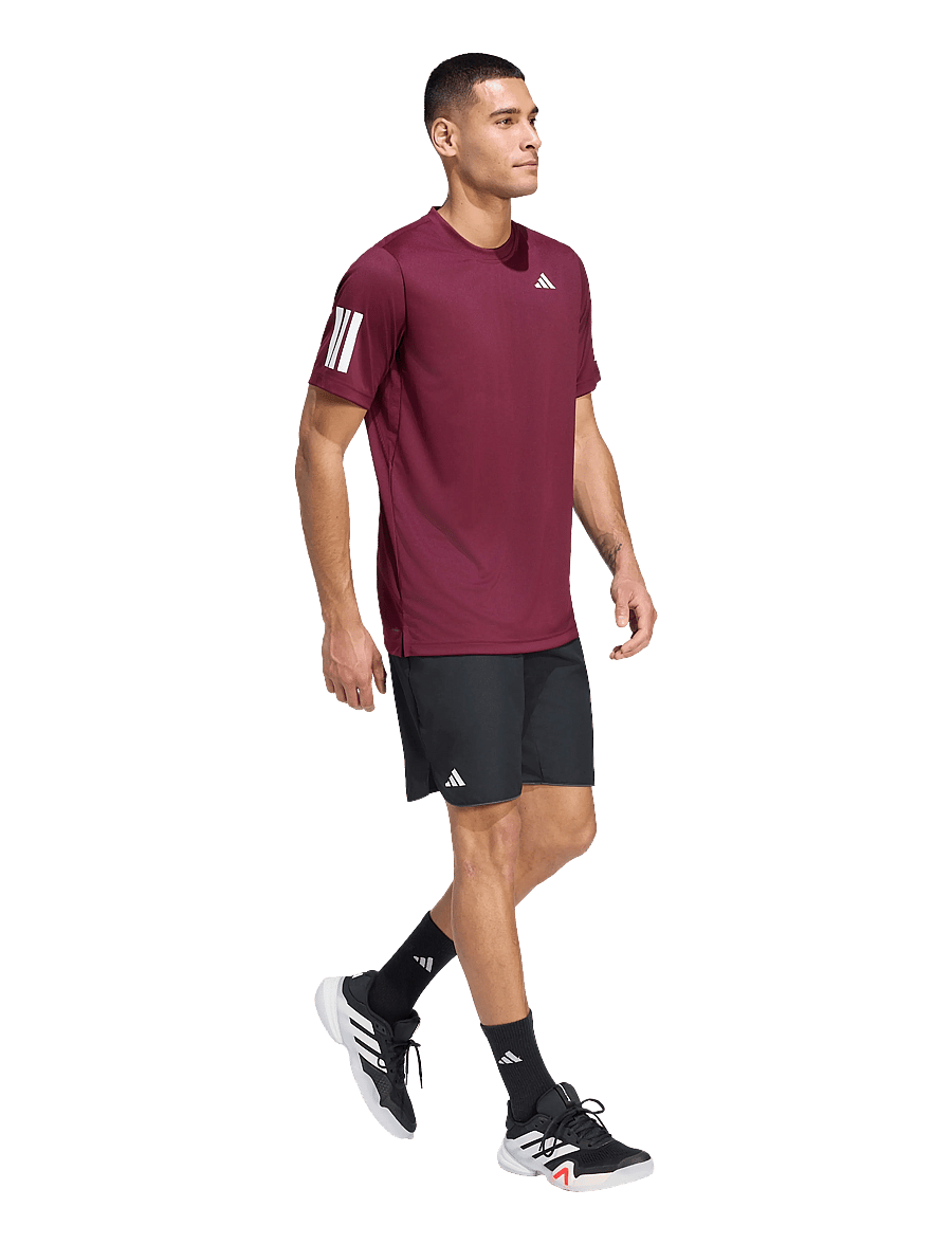 adidas Tennis - CLUB 3-STRIPE TEE - t-shirts - 000/maroon - 2