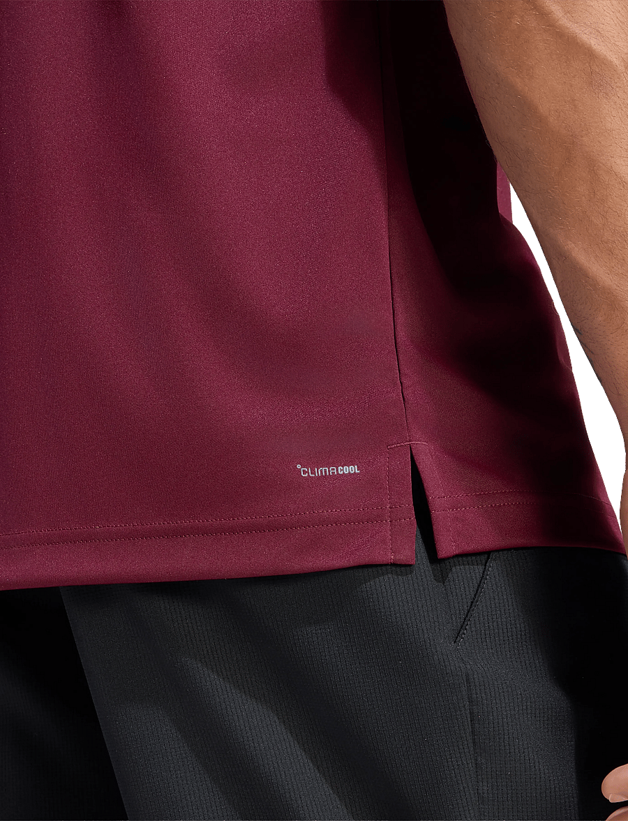 adidas Tennis - CLUB 3-STRIPE TEE - t-shirts - 000/maroon - 4