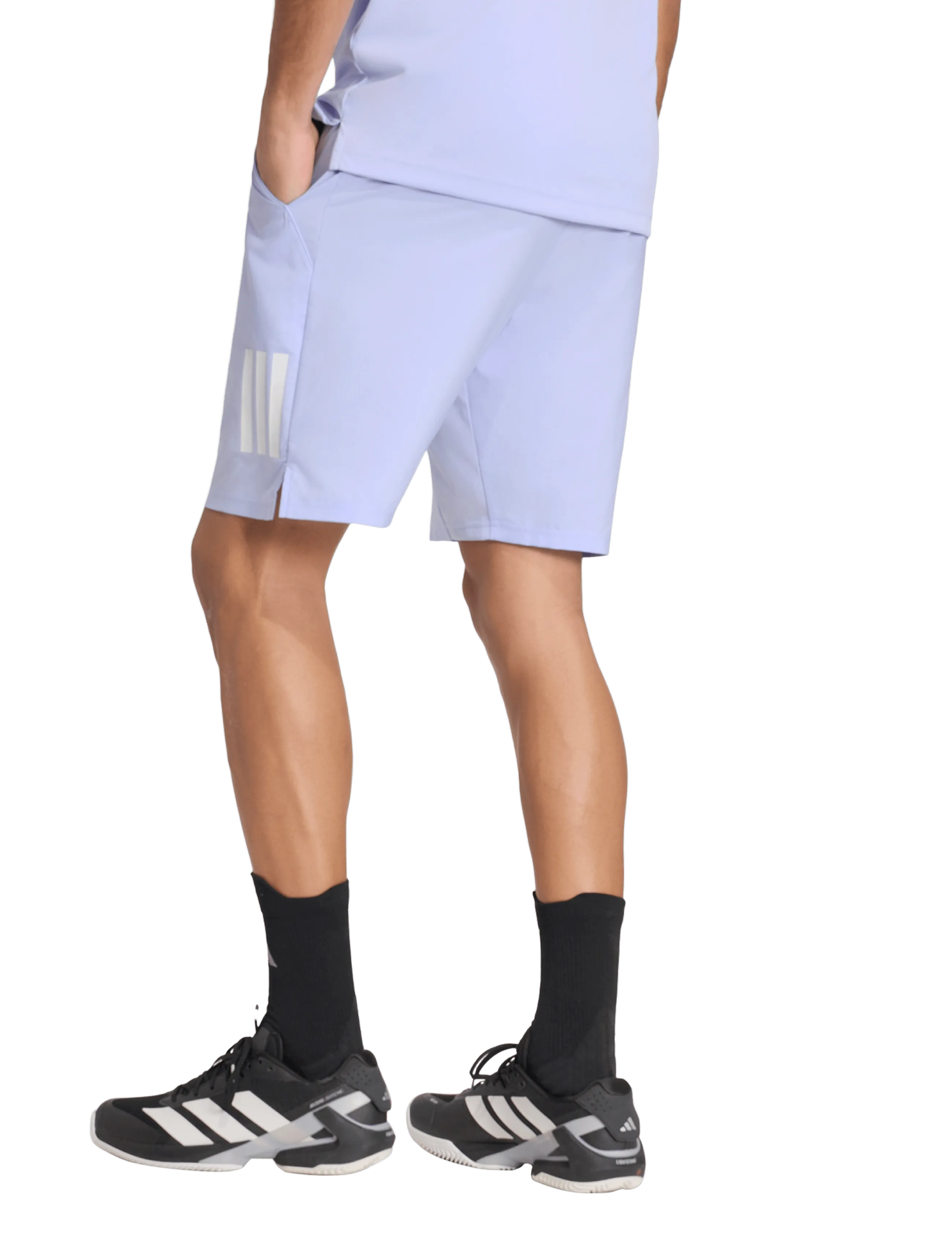 adidas Tennis - CLUB 3-STRIPE SHORTS - 000/violet - 5