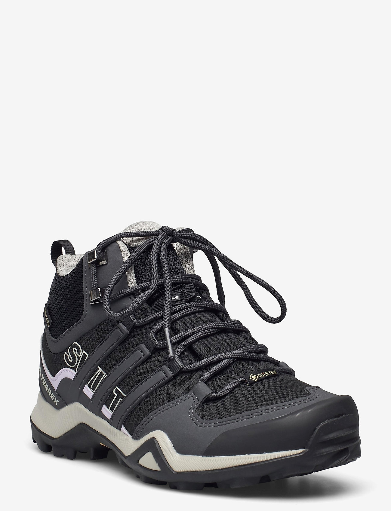 adidas Terrex - Terrex Swift R2 Mid GTX Shoes - hiking shoes - cblack/dgsogr/prptnt - 0