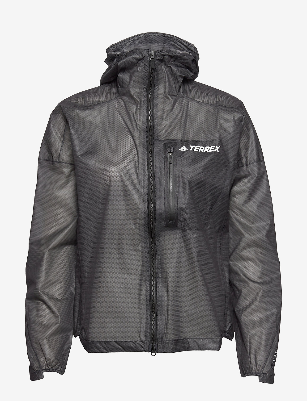 adidas Terrex - AGR RAIN J W - outdoor & rain jackets - black - 0