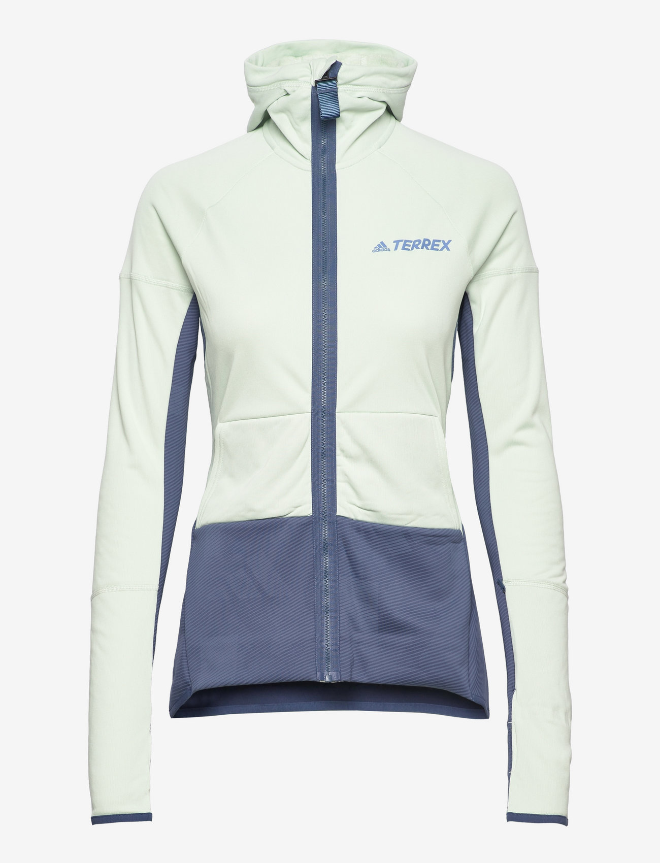 adidas Terrex - Terrex Zupahike Hooded Fleece Jacket - outdoor & rain jackets - lingrn/wonste - 0