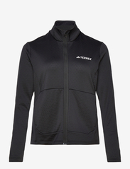 adidas Terrex - Terrex Multi Light Fleece Full-Zip Jacket (Plus Size) - frilufts- & regnjakker - black - 0