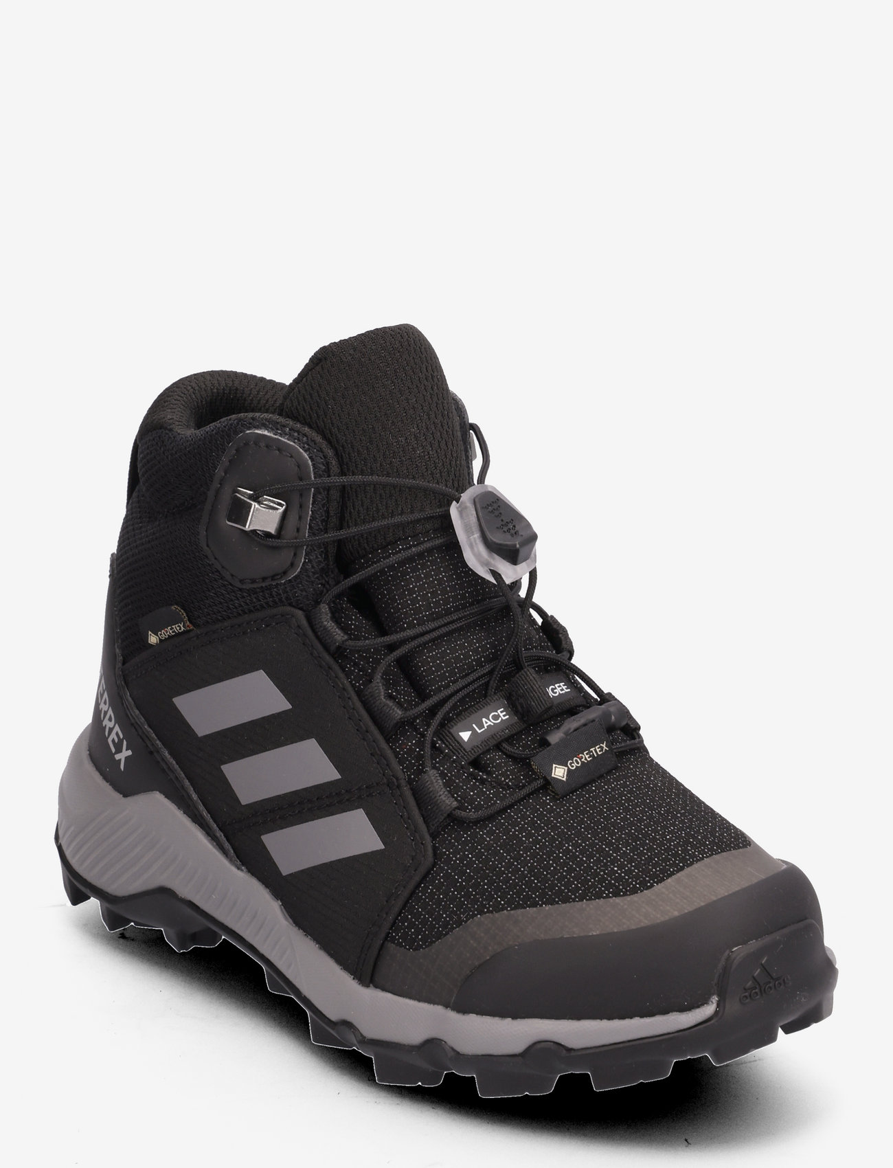 adidas Terrex - TERREX MID GTX K - hiking shoes - cblack/grethr/cblack - 0