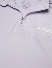 adidas Terrex - Terrex Multi Half-Zip Long-Sleeve Top (Plus Size) - langærmede toppe - sildaw/white - 4