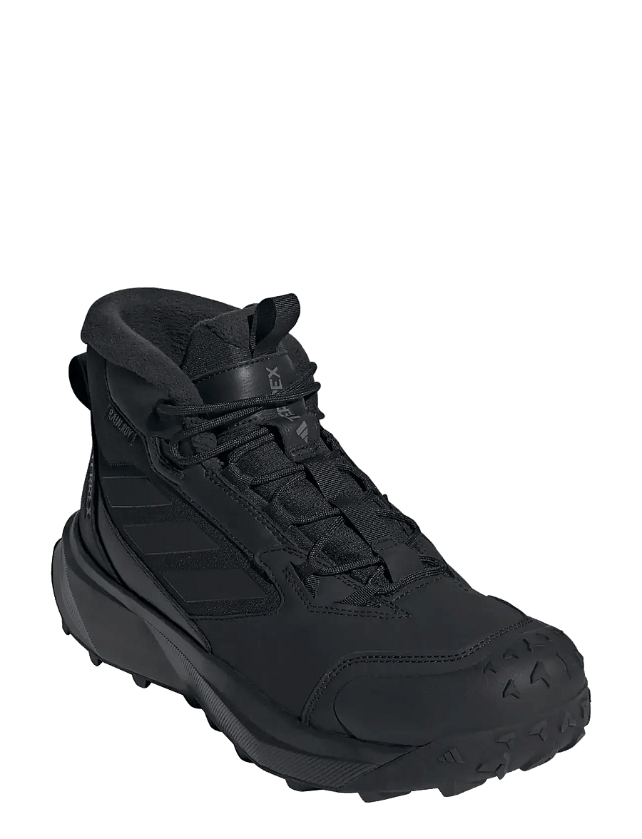 adidas Terrex - TERREX WINTER BOOT MID LEATHER - vandringsskor - cblack/cblack/grefou - 0