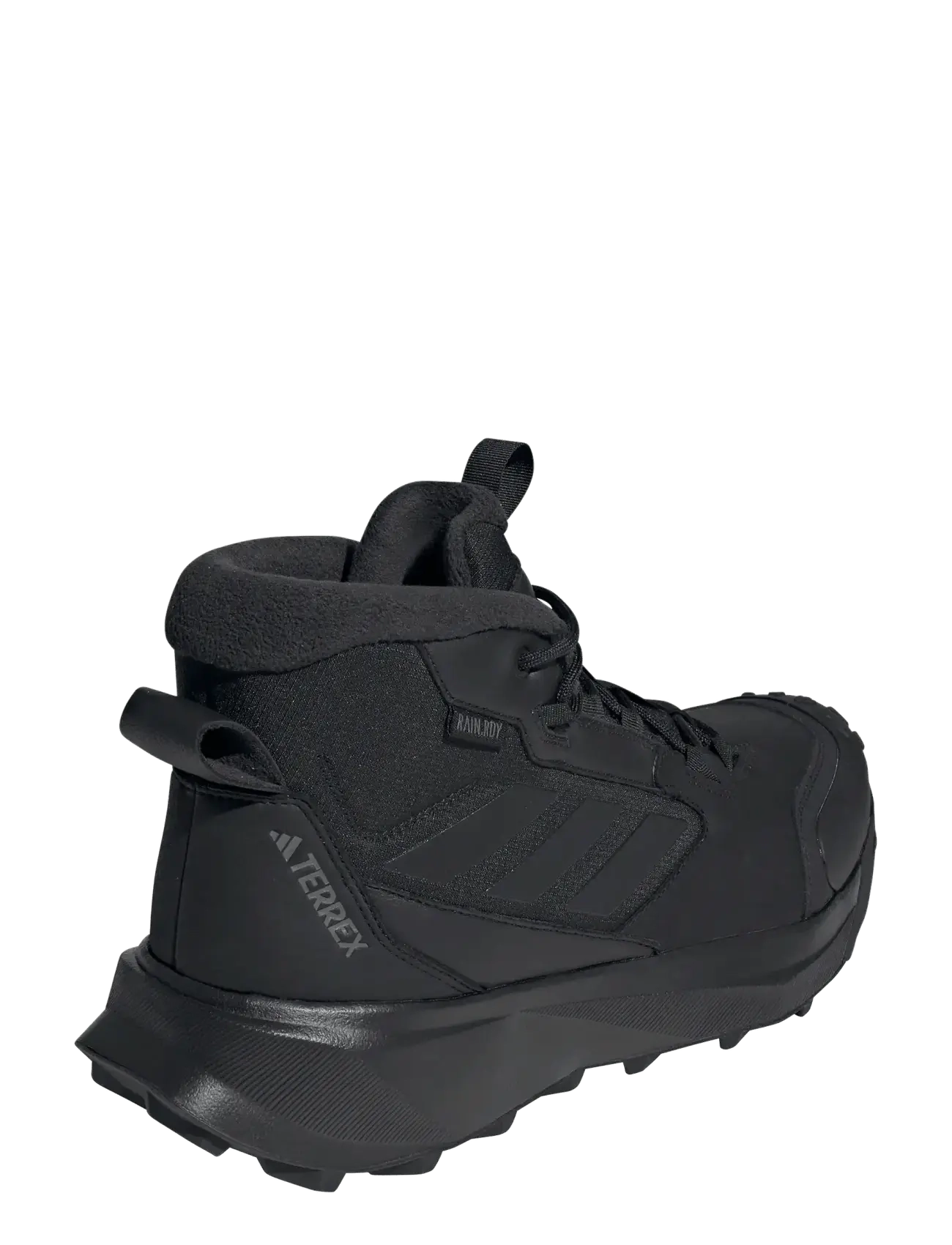 adidas Terrex - TERREX WINTER BOOT MID LEATHER - buty na wędrówki - cblack/cblack/grefou - 3