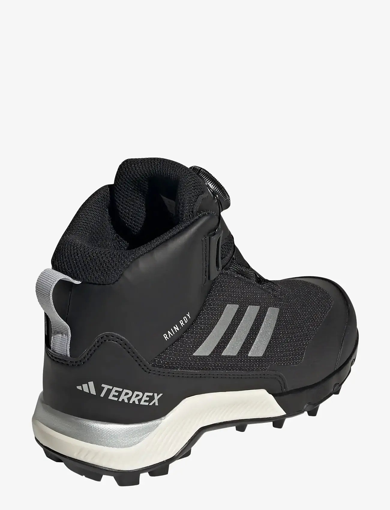 theredthread S flip mid boa coat black Black Woven Hooded Trench