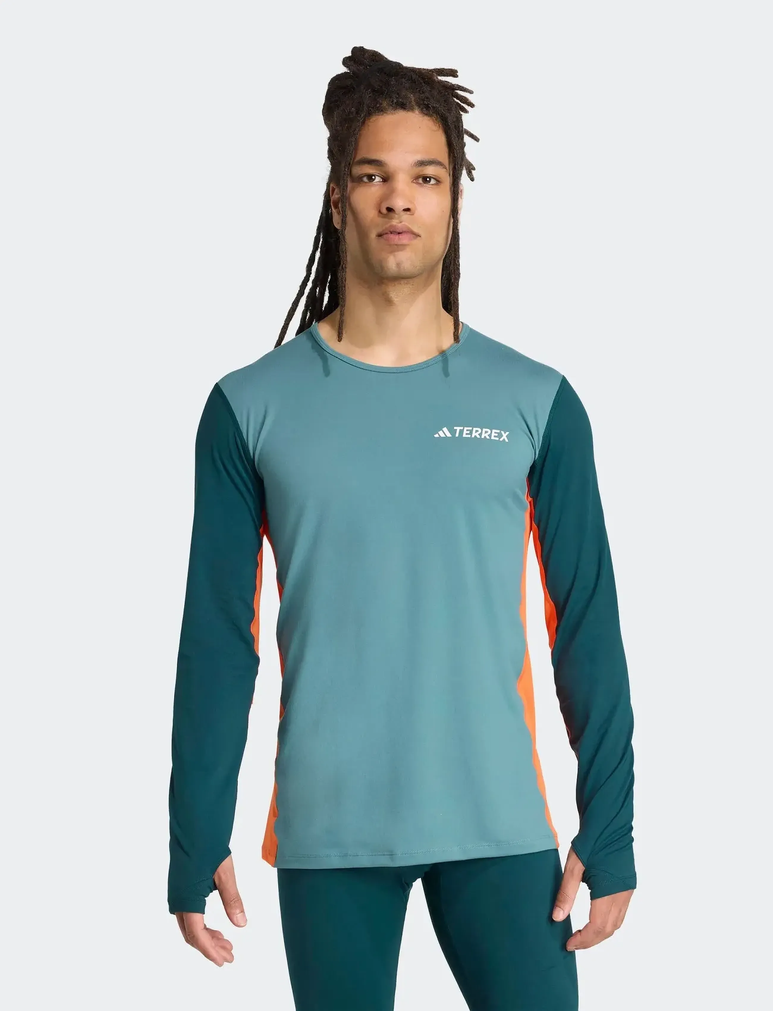 adidas Terrex Multi Synt Ls, S, Blue, Sport Base Layers > Sport Base Layer Overdele, Herre