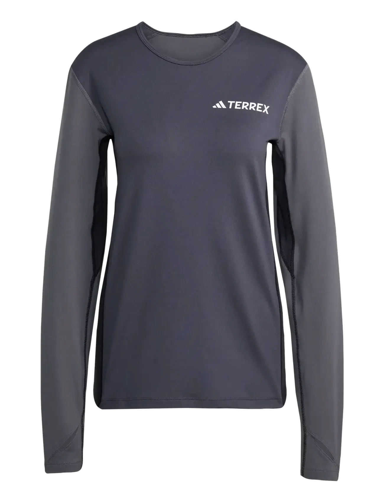 adidas Terrex MULTI SYNT LS W - Base layer tops - CARBON/GRESIX / navy