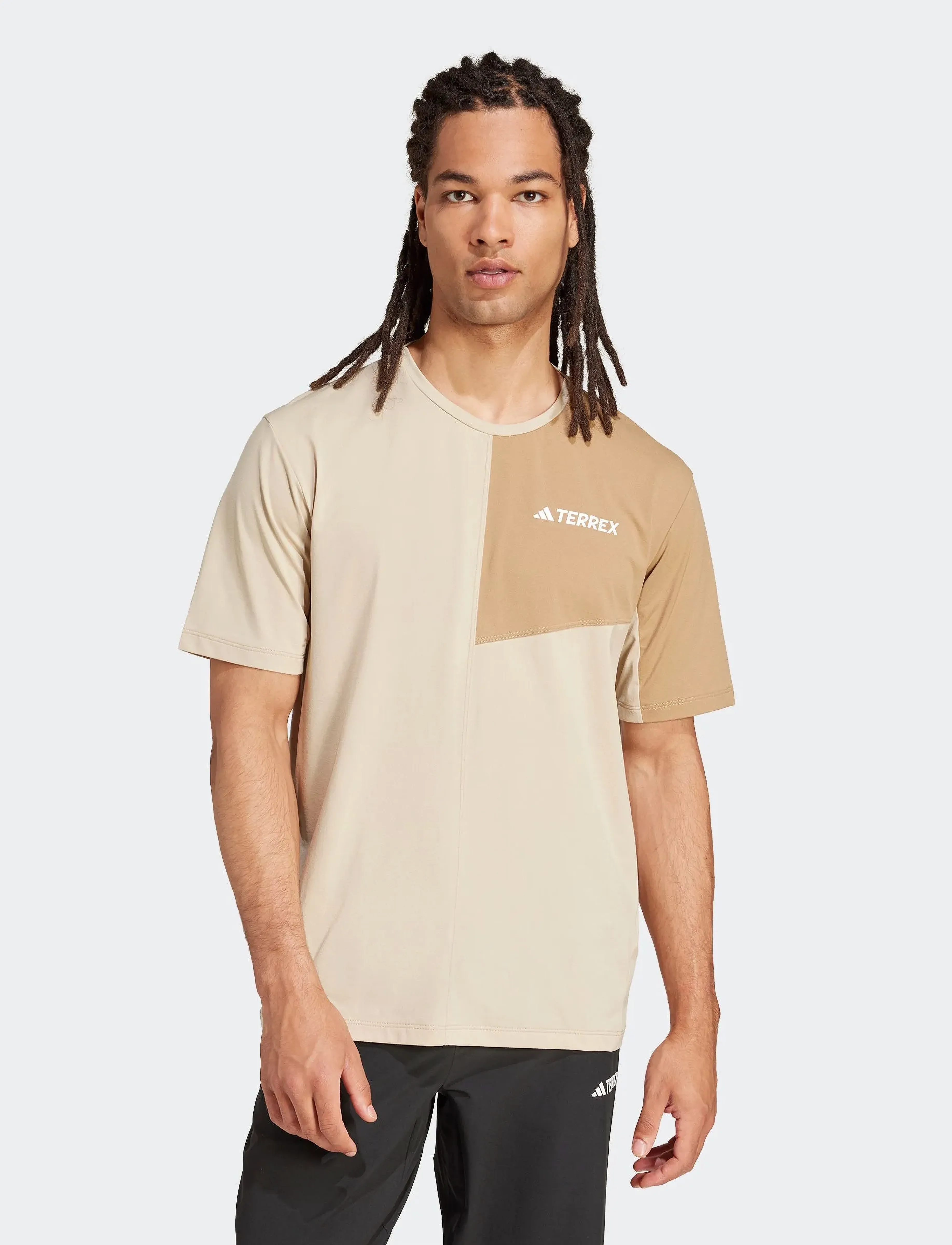 adidas Terrex MT TEE - T-Shirts - SAVANN / beige