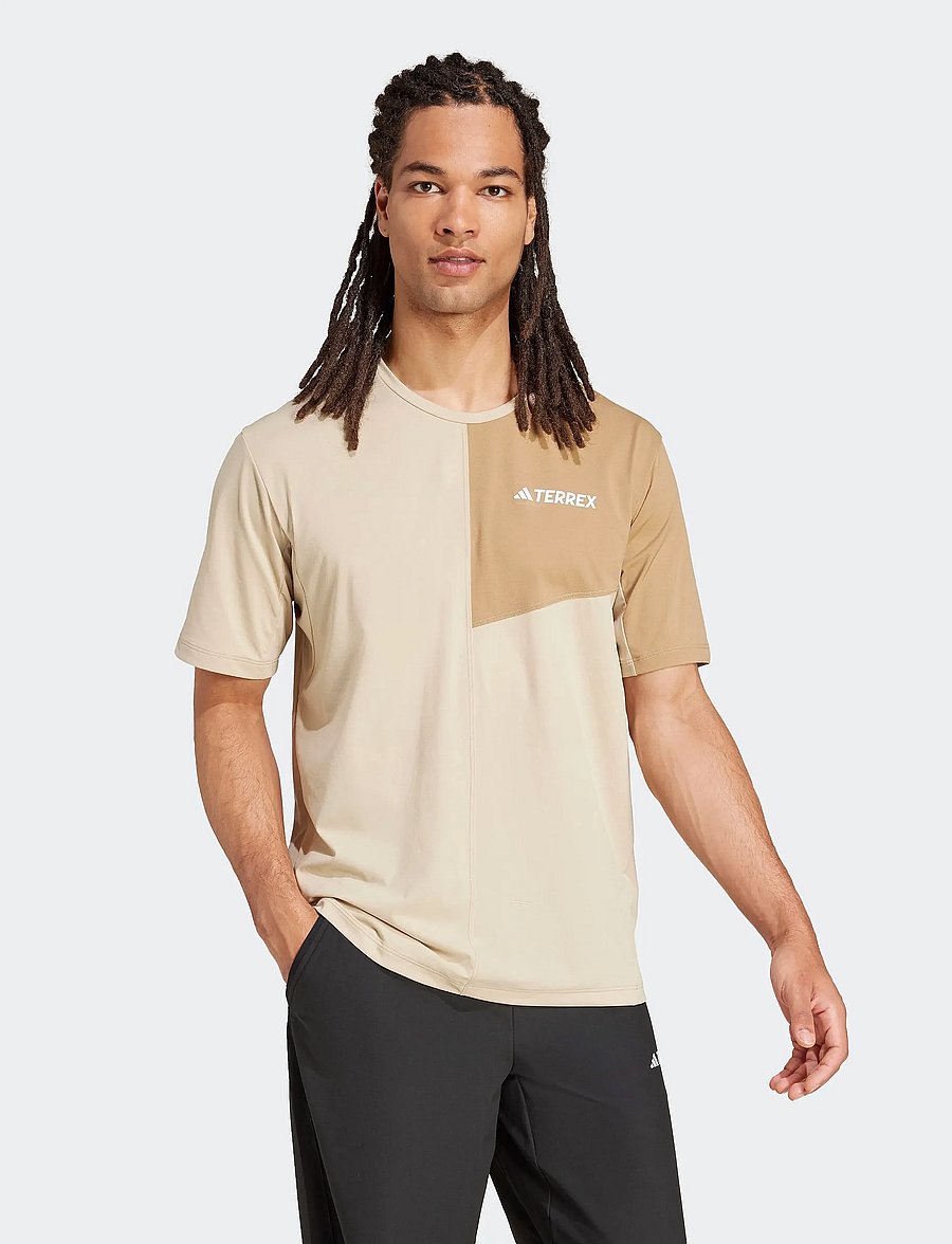 adidas Terrex - MT TEE - oberteile & t-shirts - savann - 4