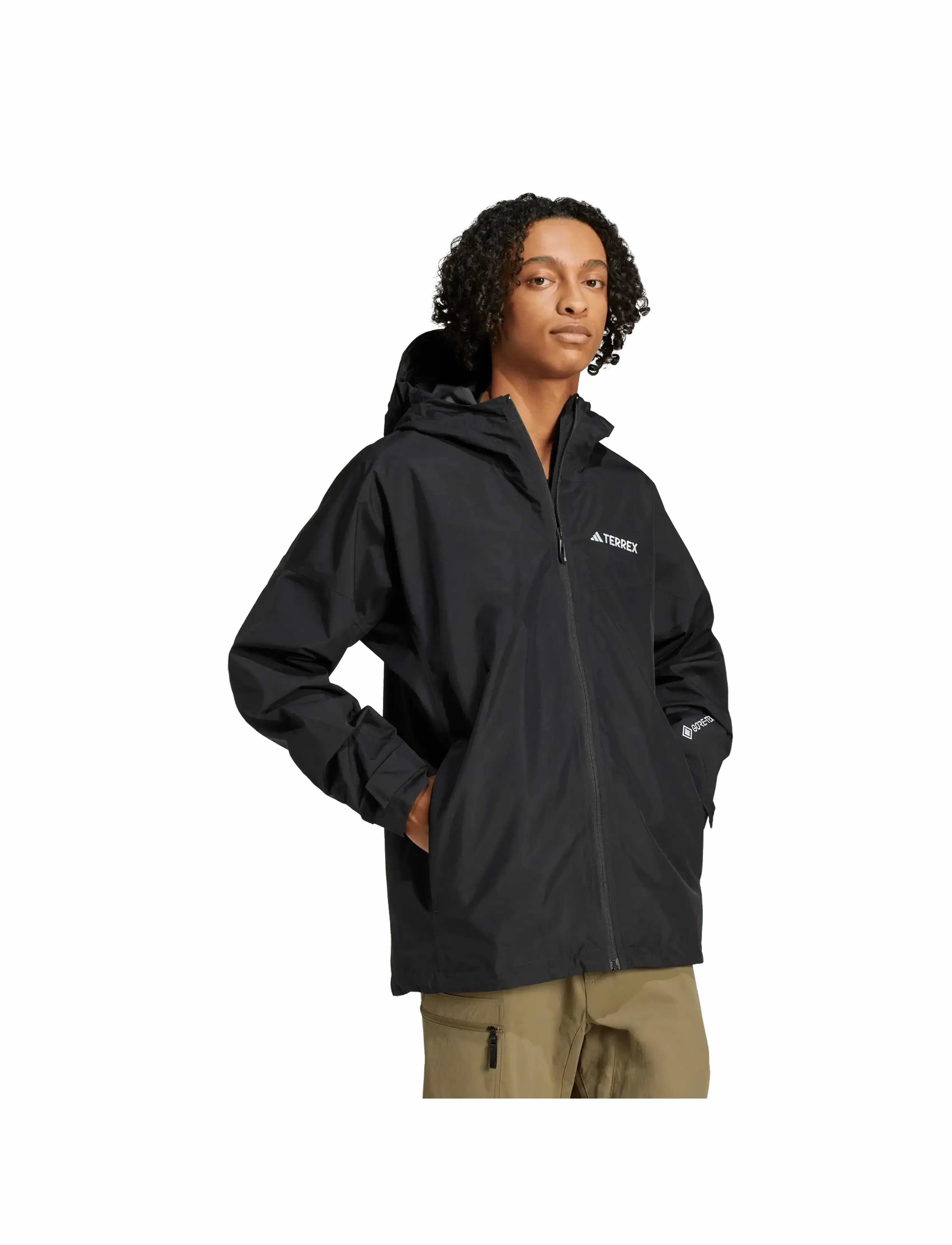 adidas Terrex Xpr 2L Gore Jkt, Mænd, Gore-Tex Hættejakke, Sort, Str: L