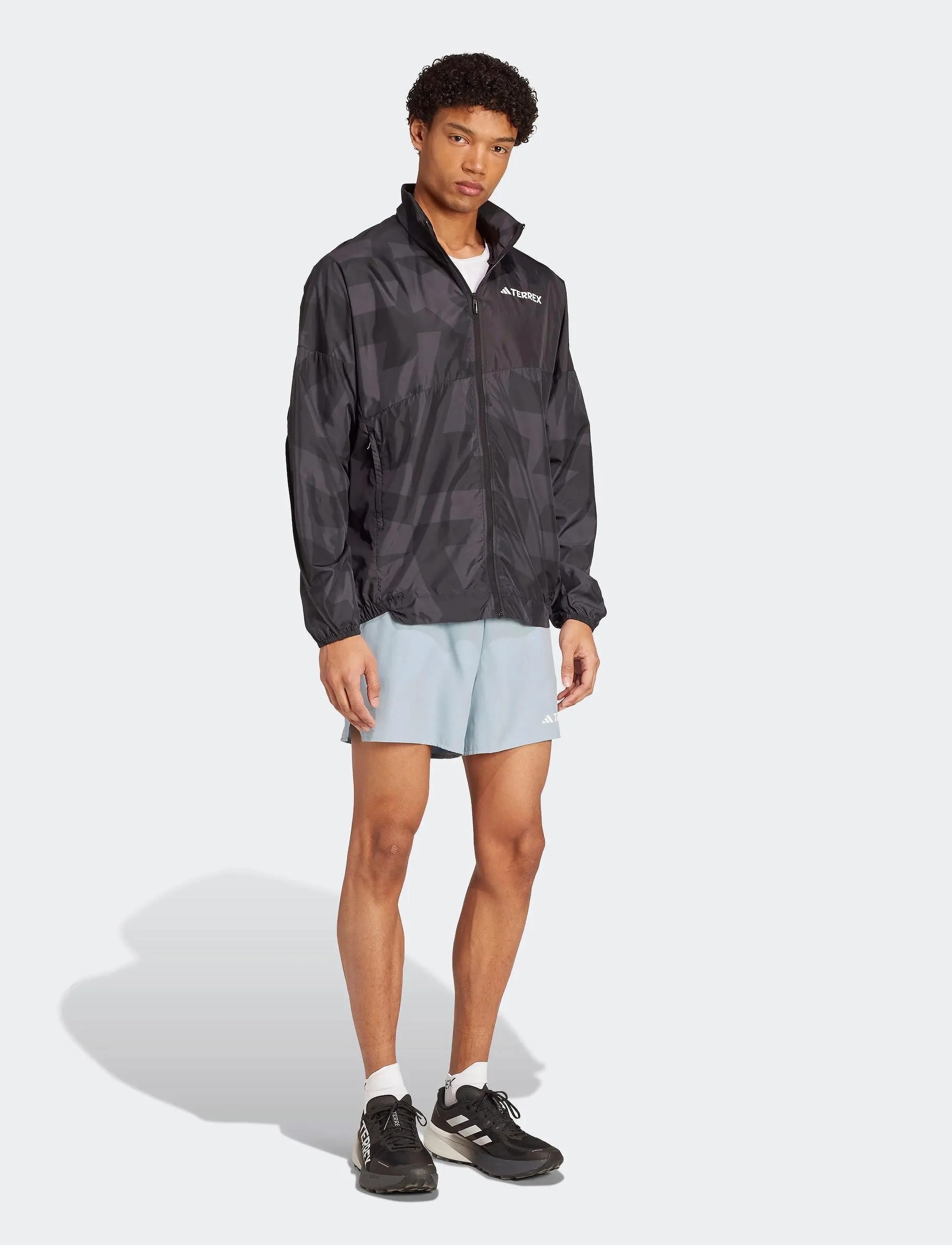 adidas Terrex - MT PRINT WIND J - sportinės striukės - black/carbon - 4