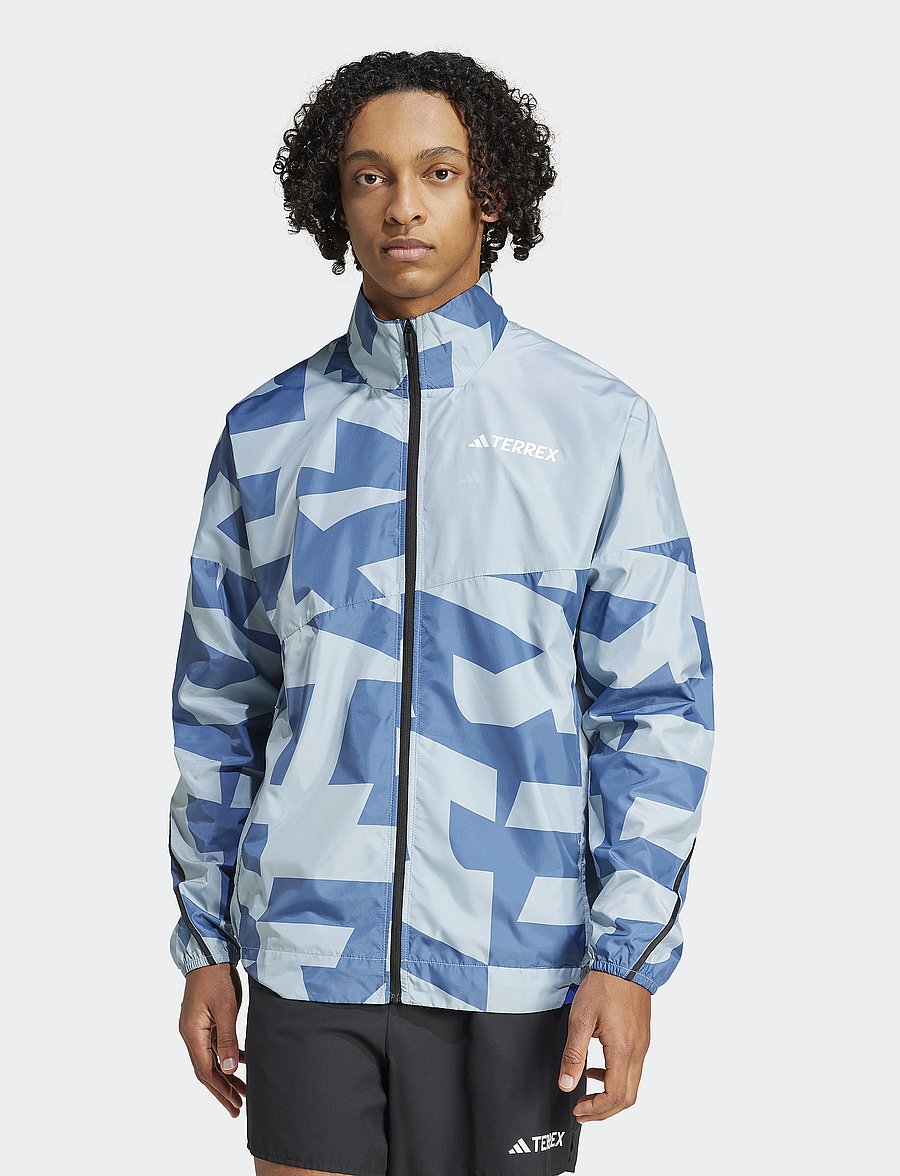 adidas Terrex - MT PRINT WIND J - spordijakid - maggre/wonste - 0