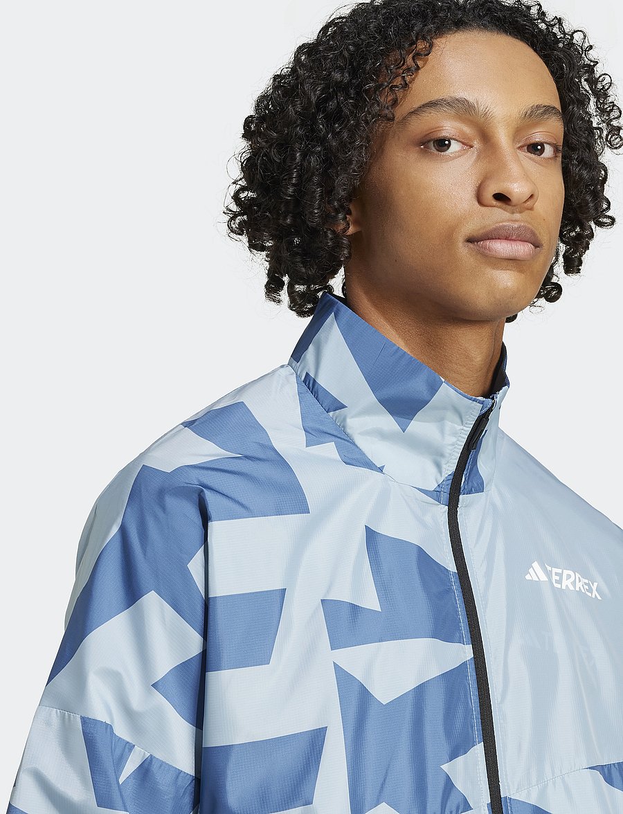 adidas Terrex - MT PRINT WIND J - spordijakid - maggre/wonste - 5