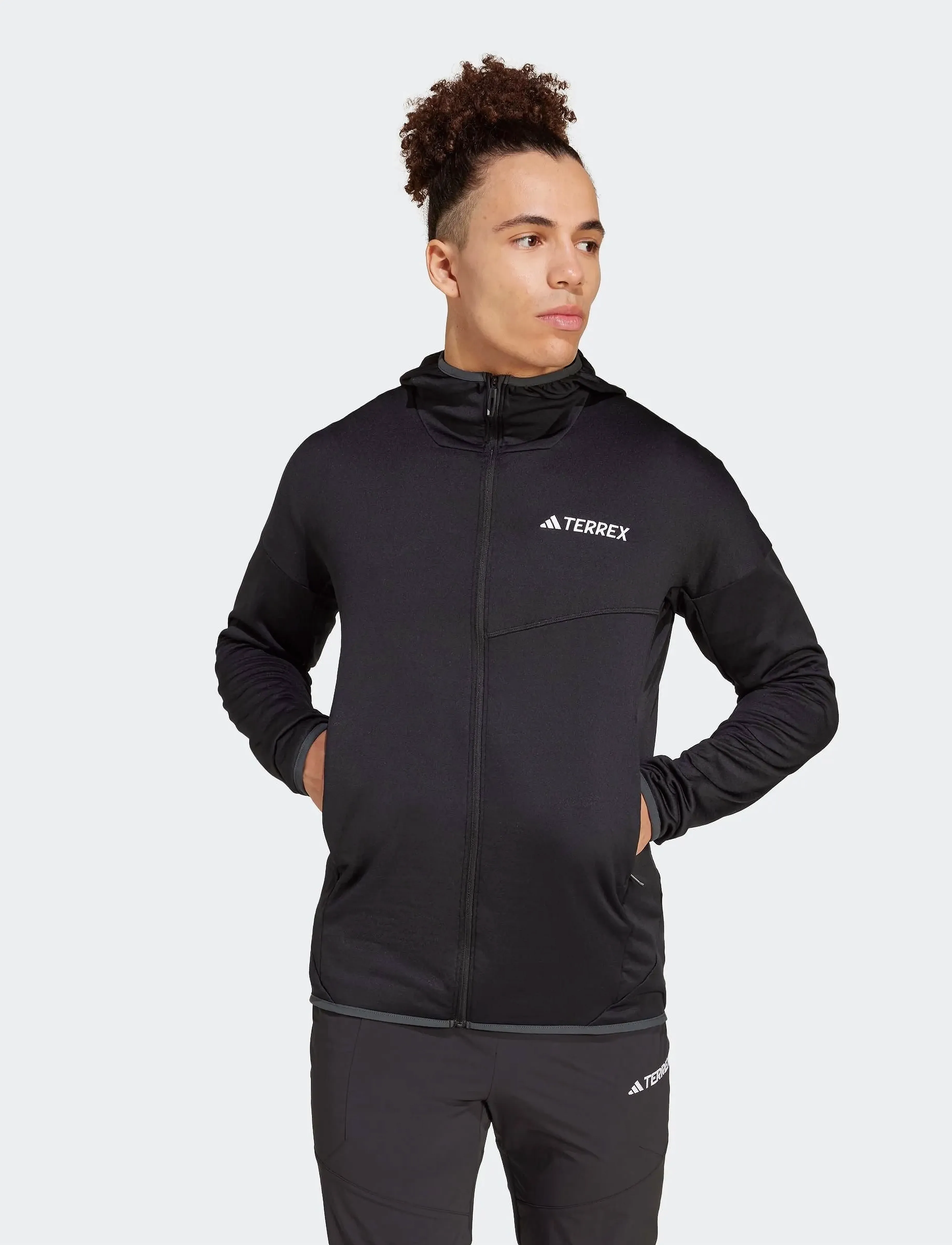 adidas Terrex - XPR LT FL H J - flīsa un siltās jakas - black - 3