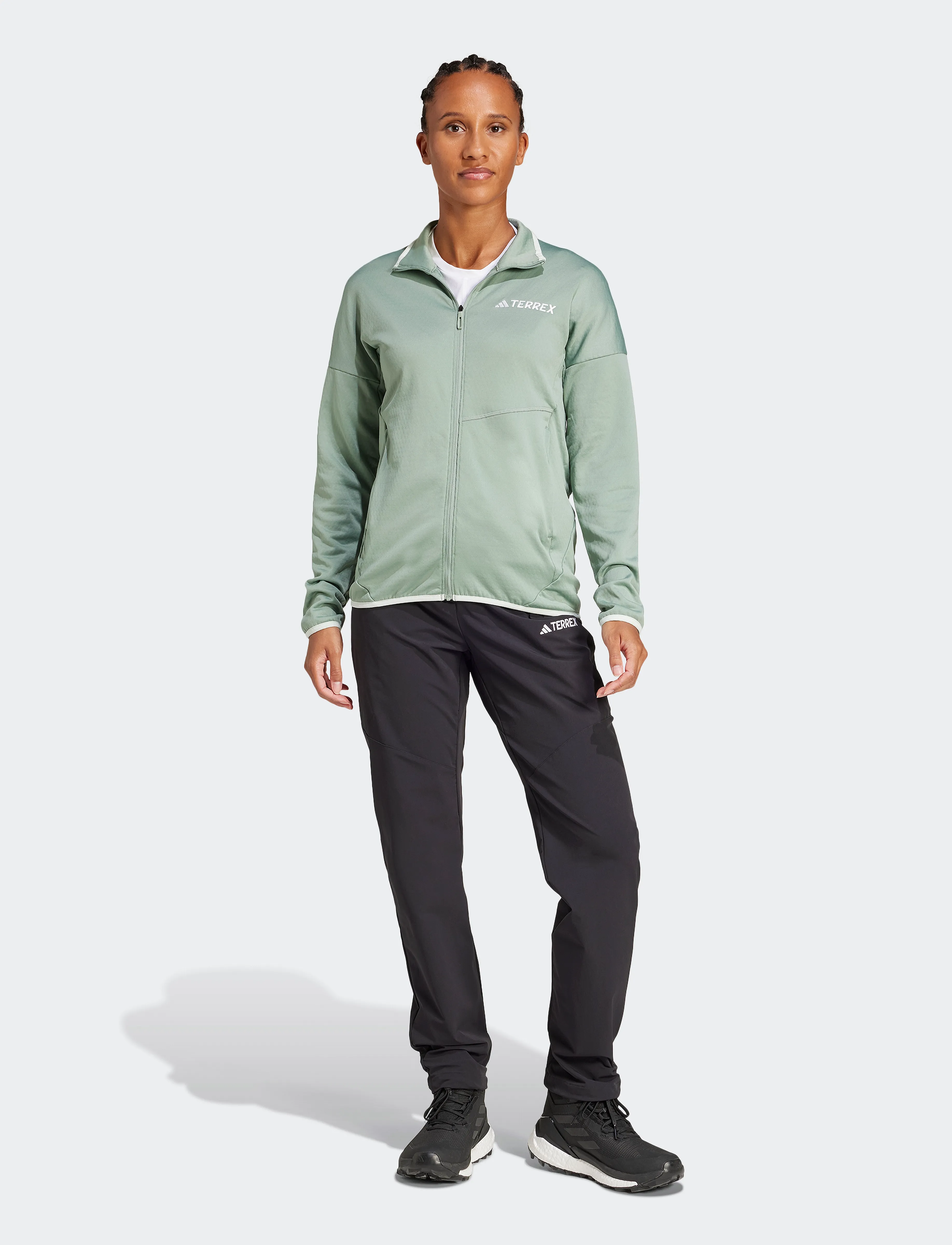 adidas Terrex - W XPR LT FL J - midlayer-jakker - silgrn - 3