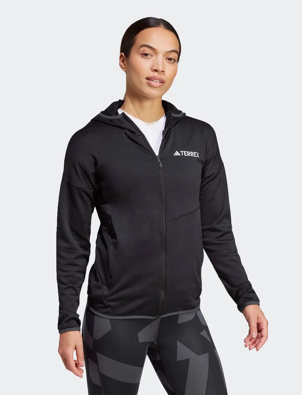 adidas Terrex - W XPR LT FL H J - fleece & mellanlager - black - 0