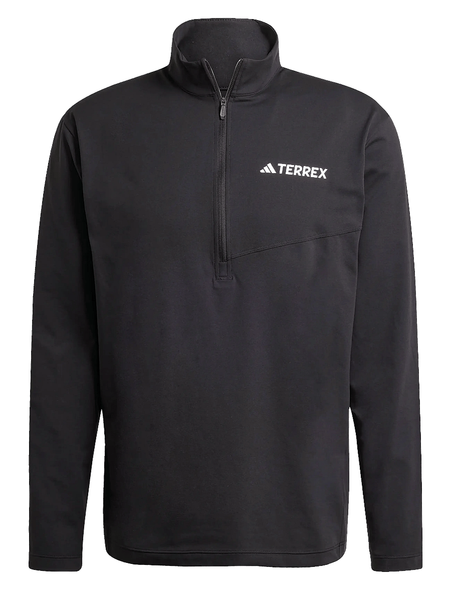 adidas Terrex - MT HALFZ LS TEE - fleece & midlayer - black - 1