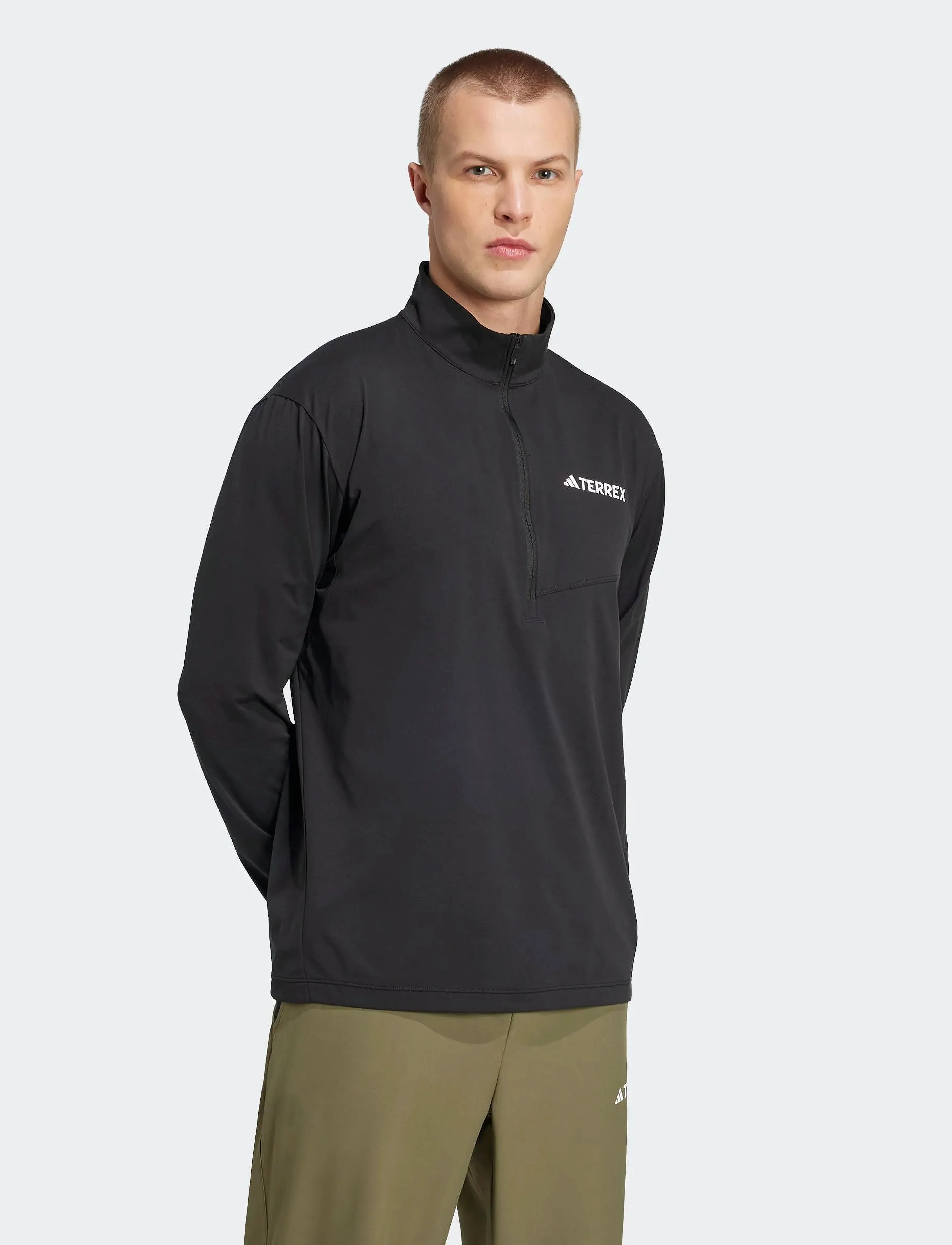 adidas Terrex - MT HALFZ LS TEE - fleece & midlayer - black - 2