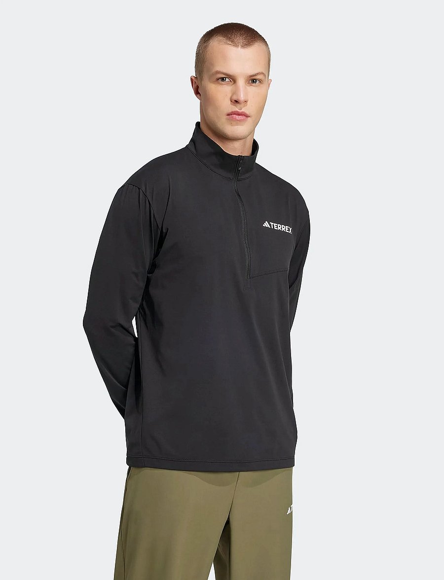 adidas Terrex - MT HALFZ LS TEE - fleece & midlayer - black - 2