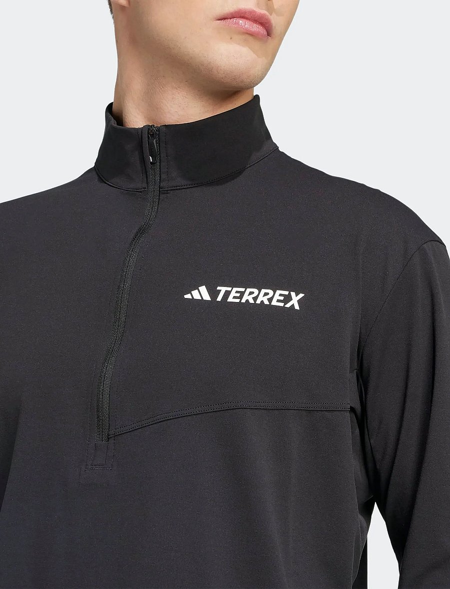 adidas Terrex - MT HALFZ LS TEE - fleece & midlayer - black - 3