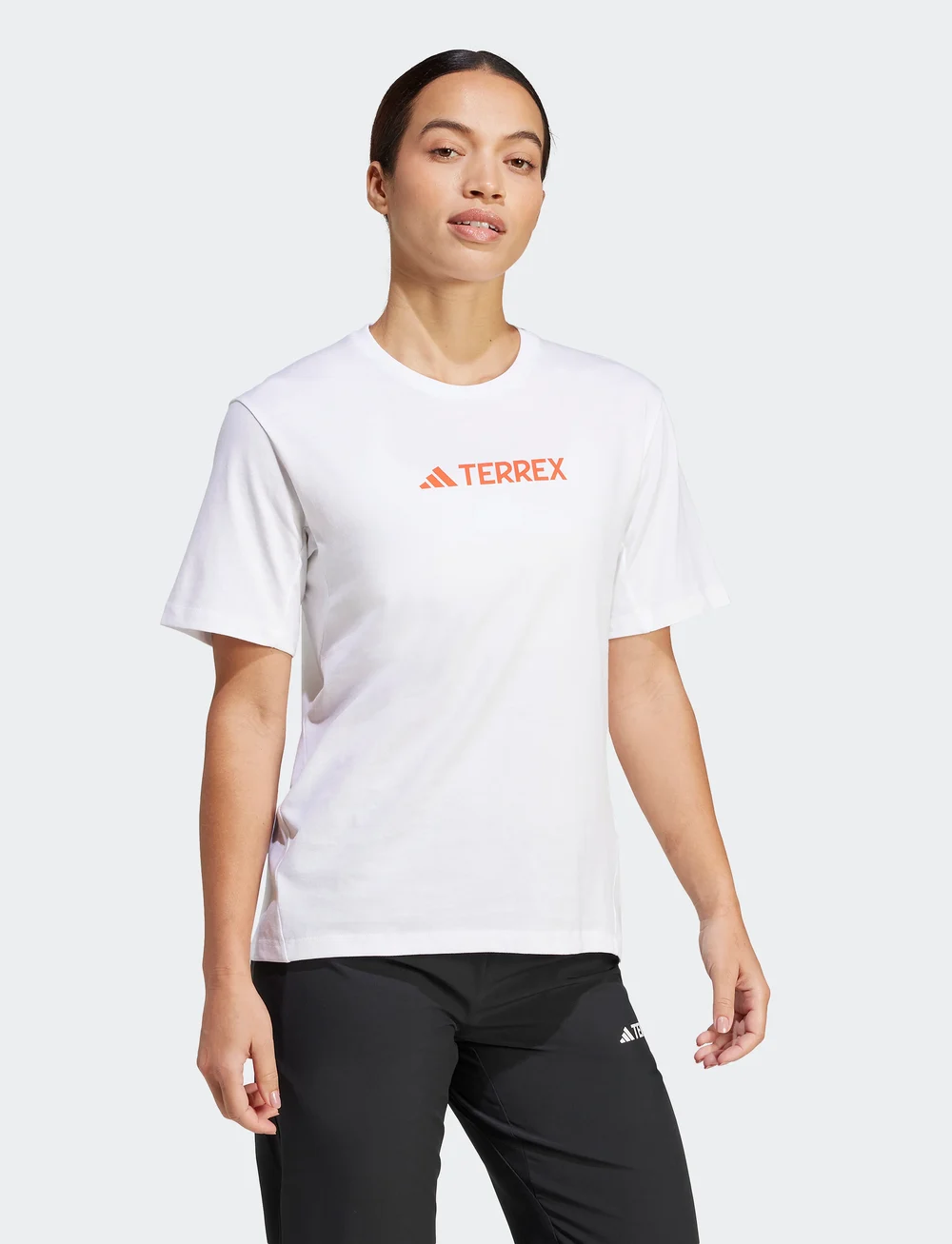 adidas Terrex - W TX LOGO TEE - t-shirts - white - 3