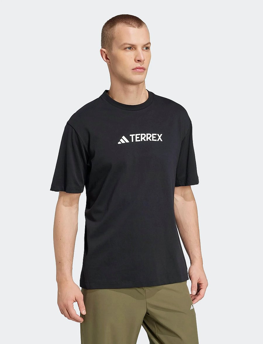 adidas Terrex - TX LOGO TEE - alussärgid ja t-särgid - black - 0