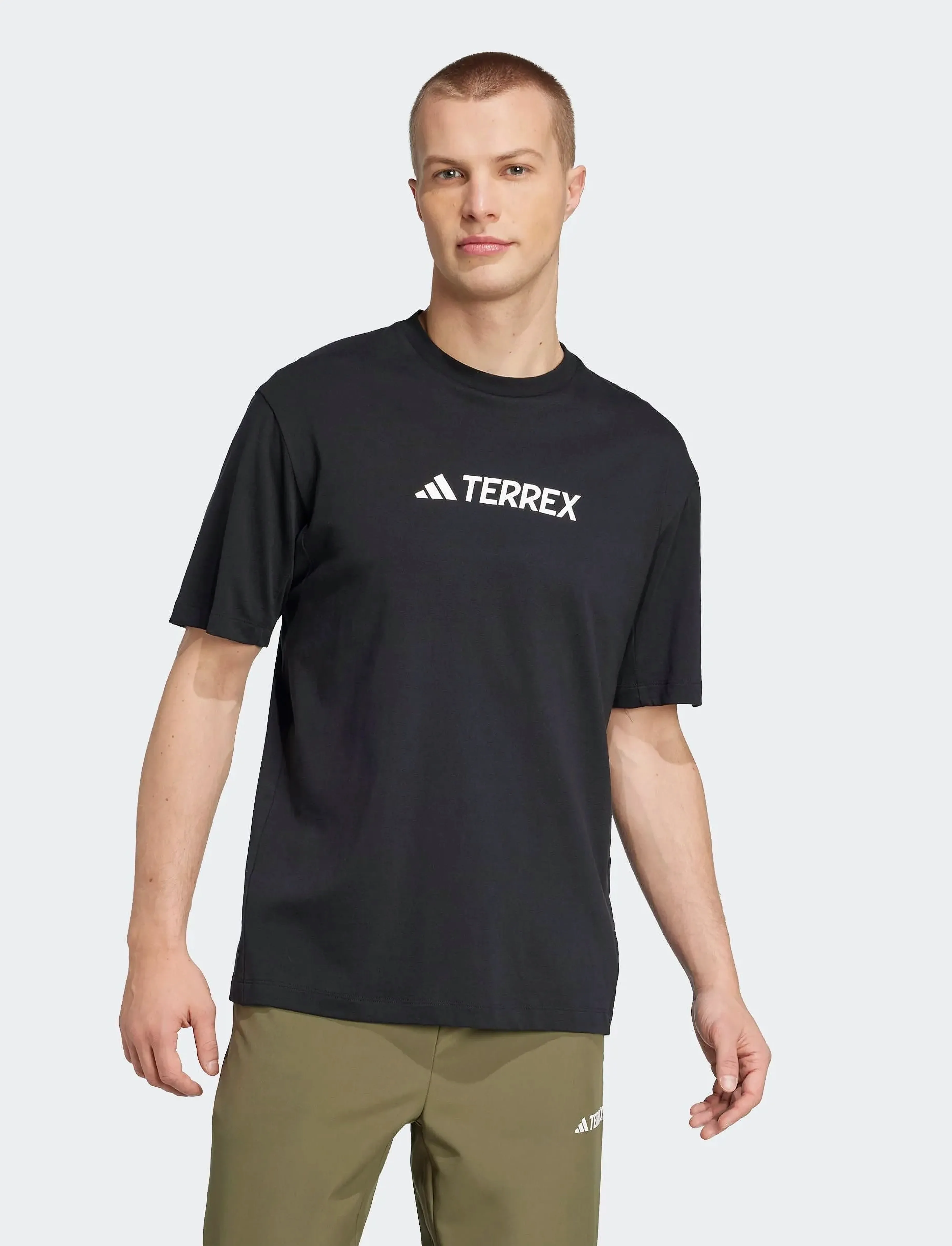 adidas Terrex - TX LOGO TEE - zemākās cenas - black - 3