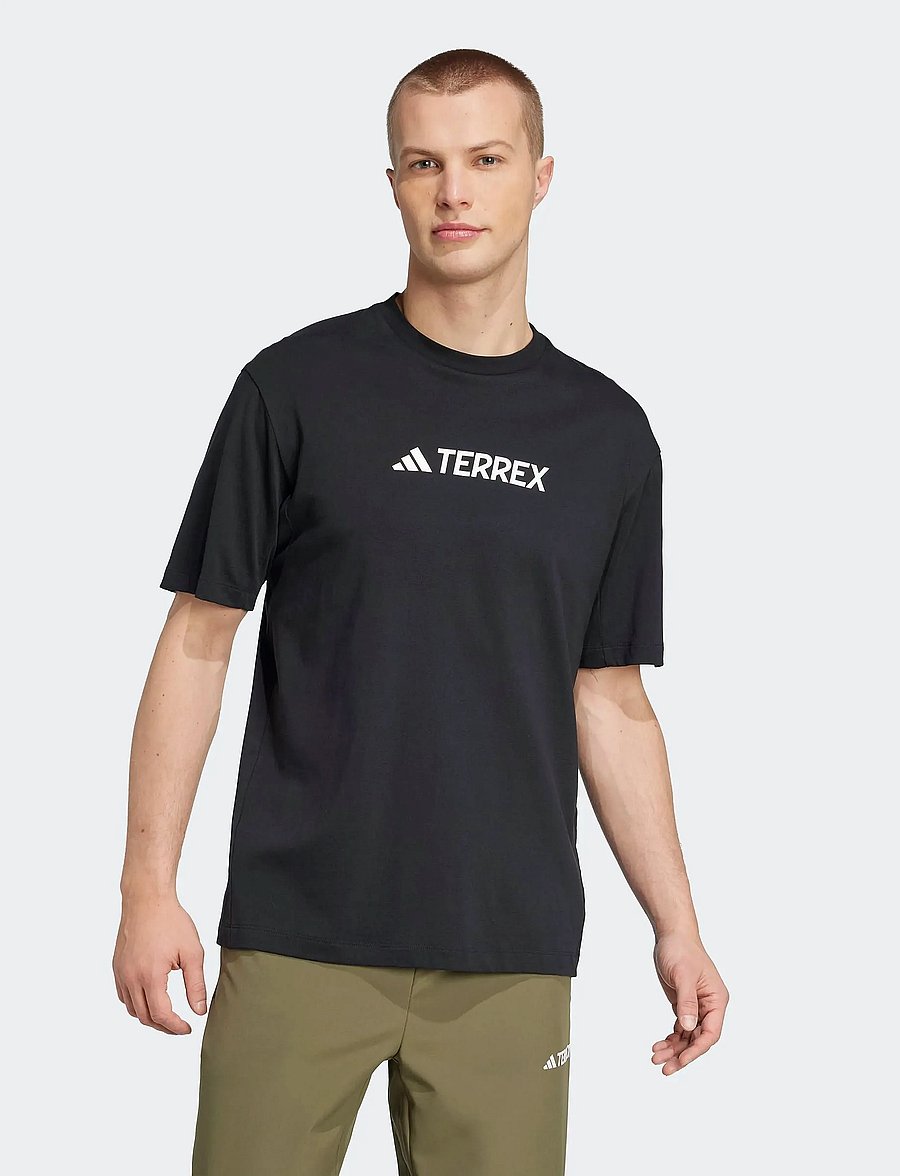 adidas Terrex - TX LOGO TEE - alussärgid ja t-särgid - black - 3