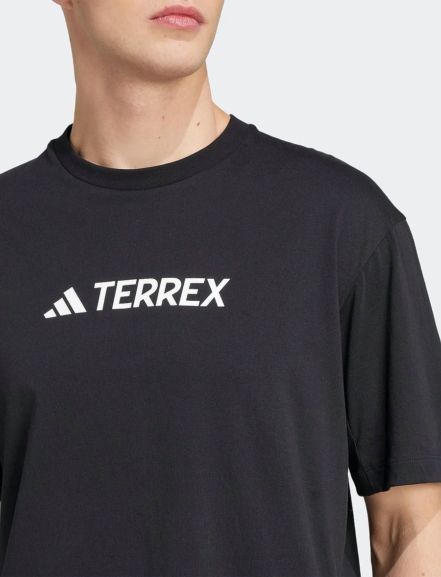 adidas Terrex - TX LOGO TEE - alussärgid ja t-särgid - black - 5
