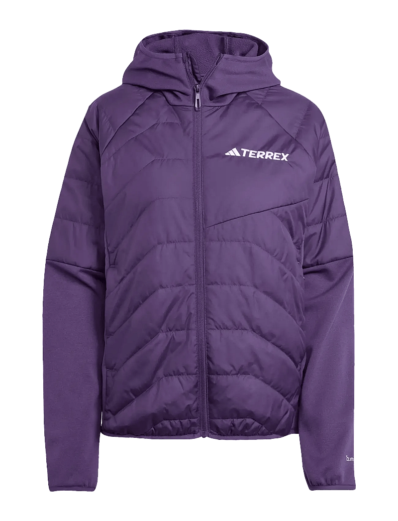 adidas Terrex - W MULTI HYB JKT - kurtki outdoorowe - aurplu - 1