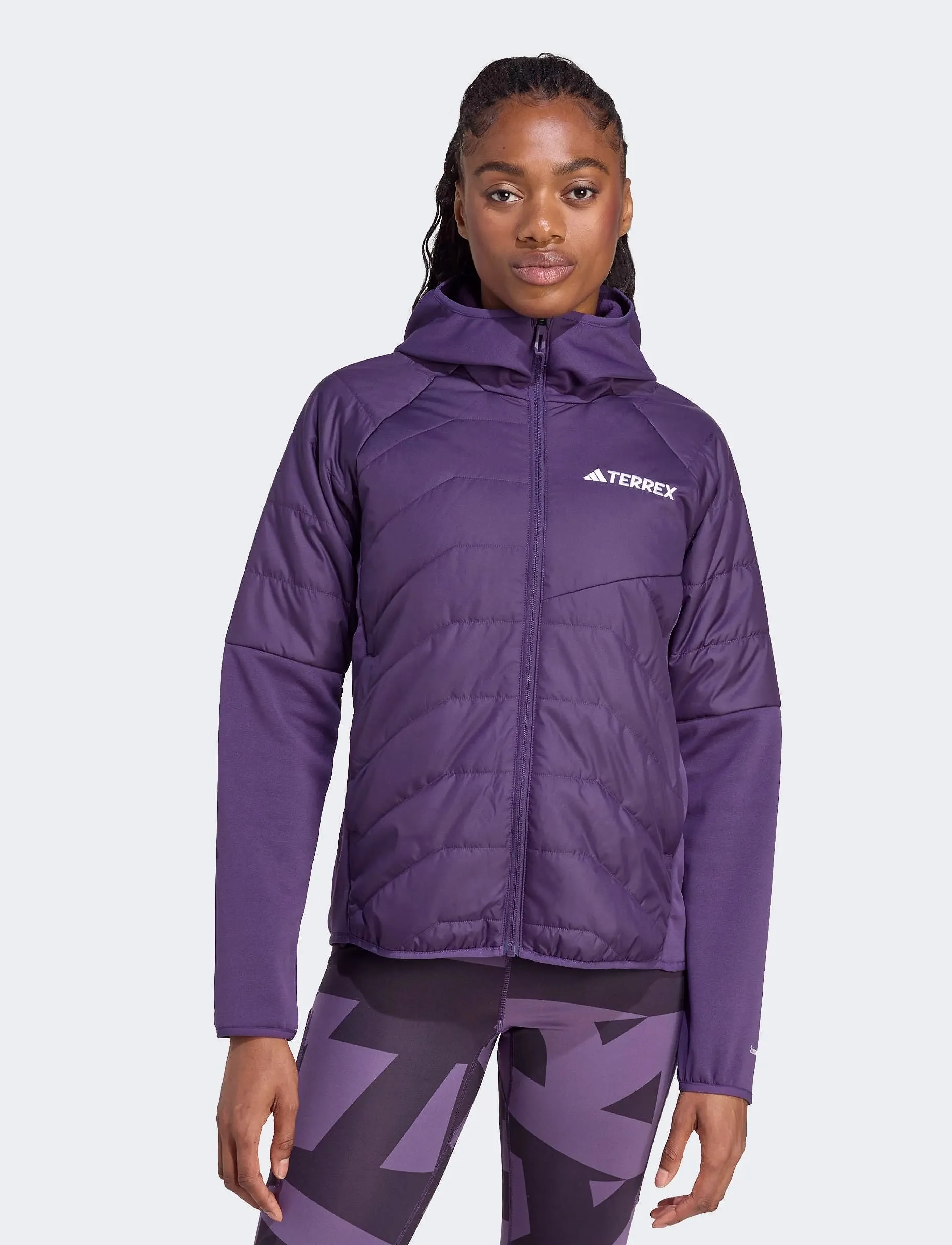 adidas Terrex - W MULTI HYB JKT - välijoped - aurplu - 0