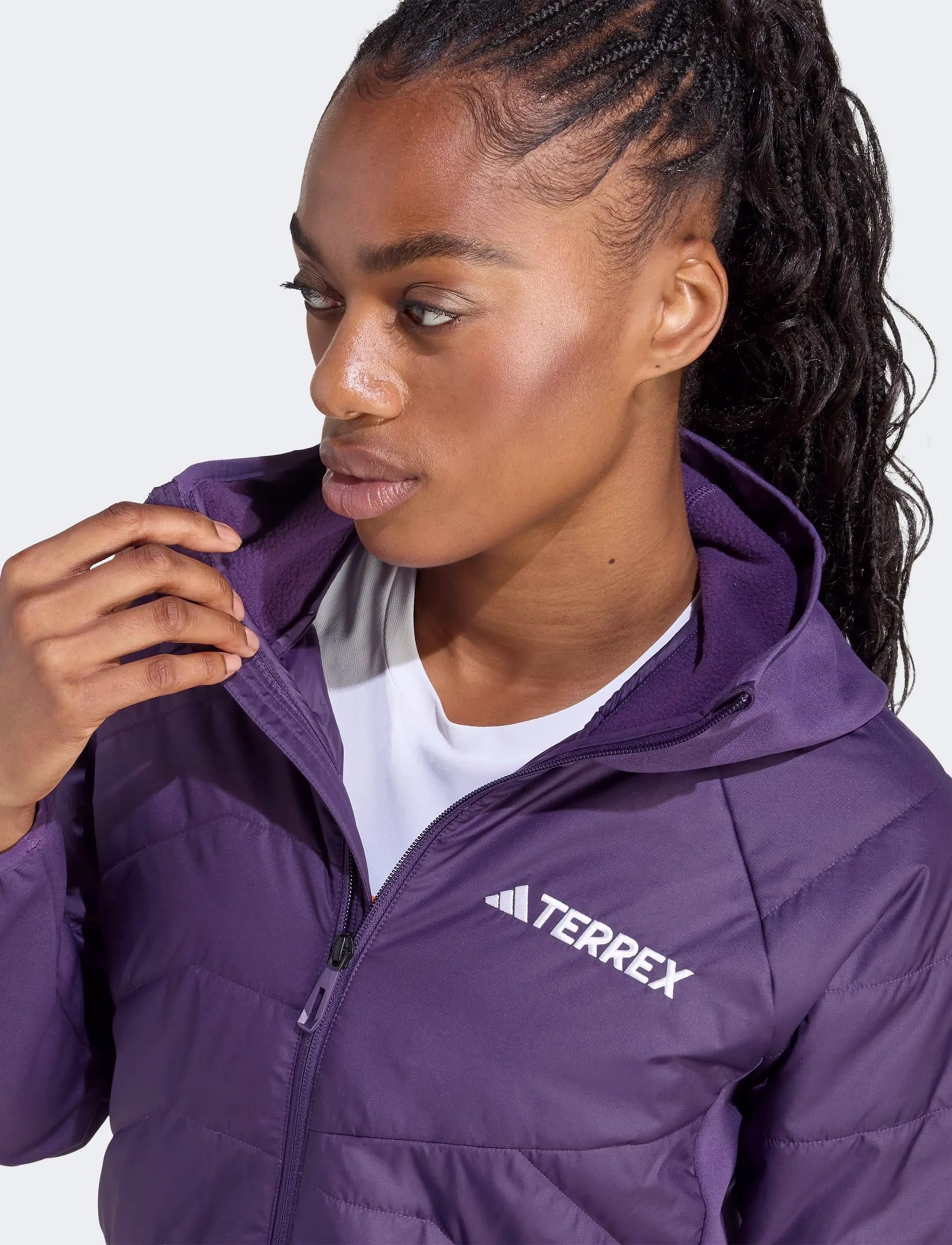 adidas Terrex - W MULTI HYB JKT - outdoor & rain jackets - aurplu - 2