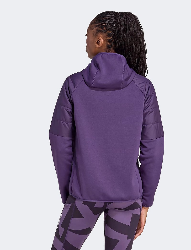 adidas Terrex - W MULTI HYB JKT - kurtki outdoorowe - aurplu - 3
