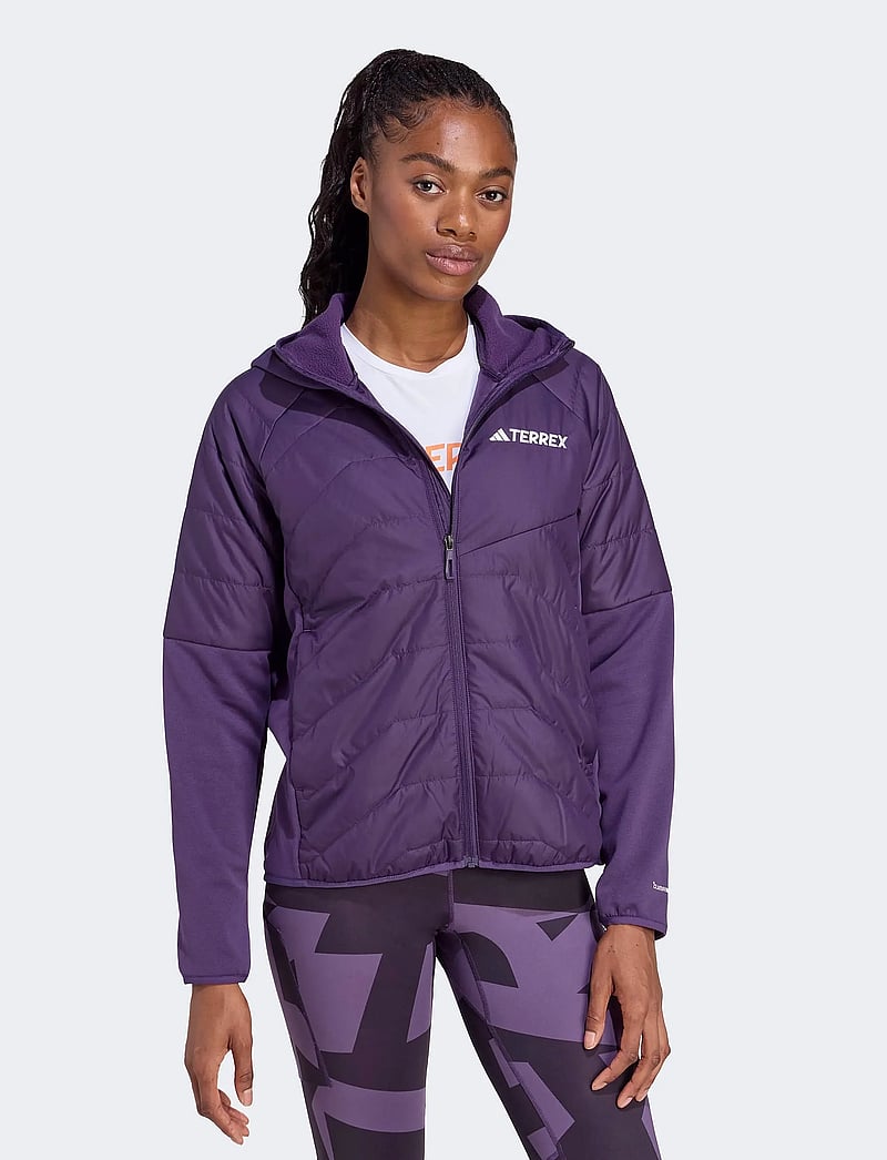 adidas Terrex - W MULTI HYB JKT - kurtki outdoorowe - aurplu - 5