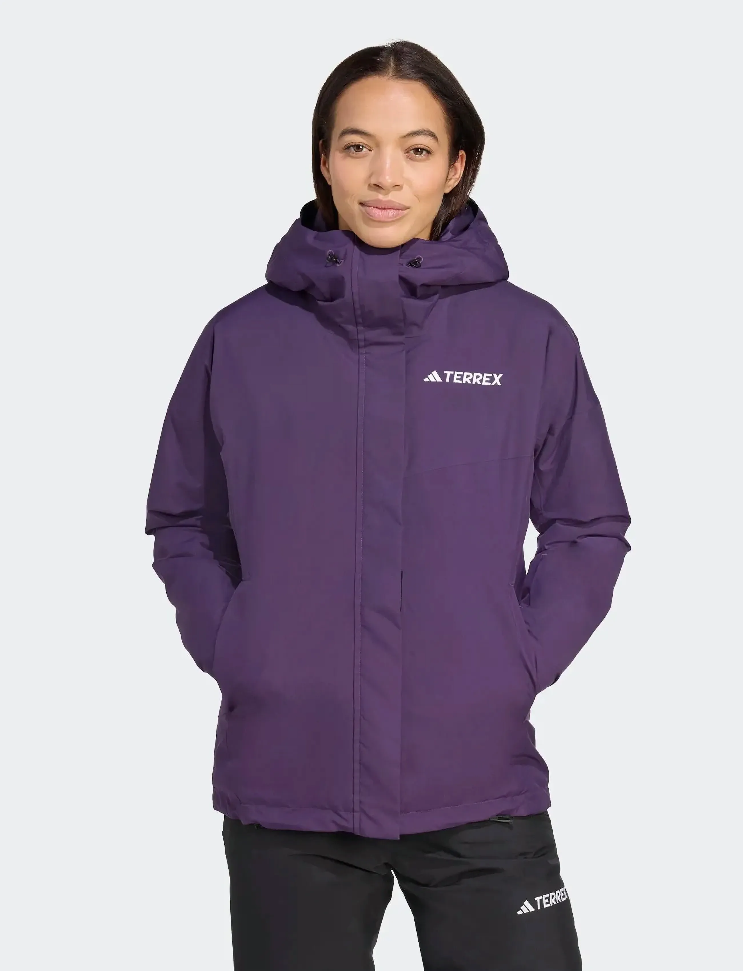 adidas Terrex - W MT 2L INS JKT - skitøj - aurplu - 0